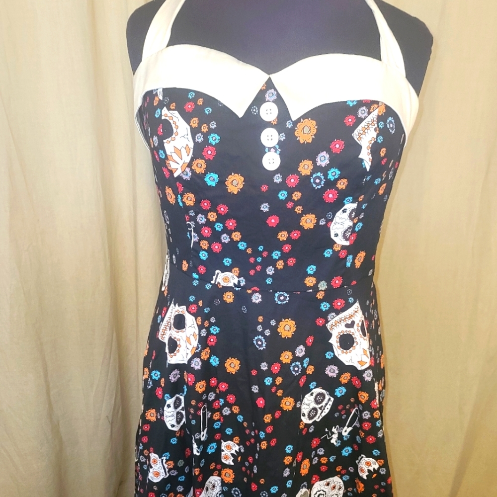 Pinup Dia De Los Muertos Dress